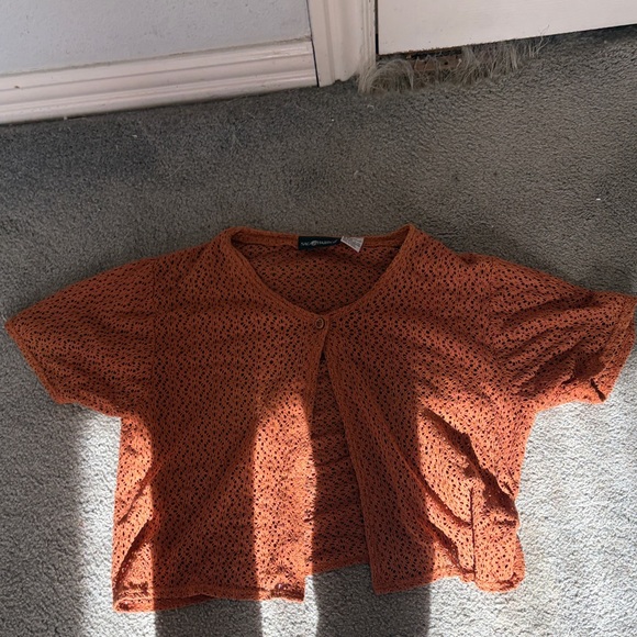 Orange Brown short top - Picture 1 of 4